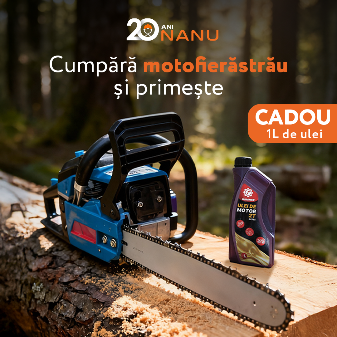 COMBO SET: Cumpara orice motofierastrau si primesti 1L de ulei CADOU!